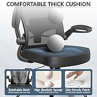 Vista 5 de FelixKing Silla de oficina, silla de escritorio con soporte lumbar suave, silla ergonómica para computadora con reposacabezas, respaldo alto