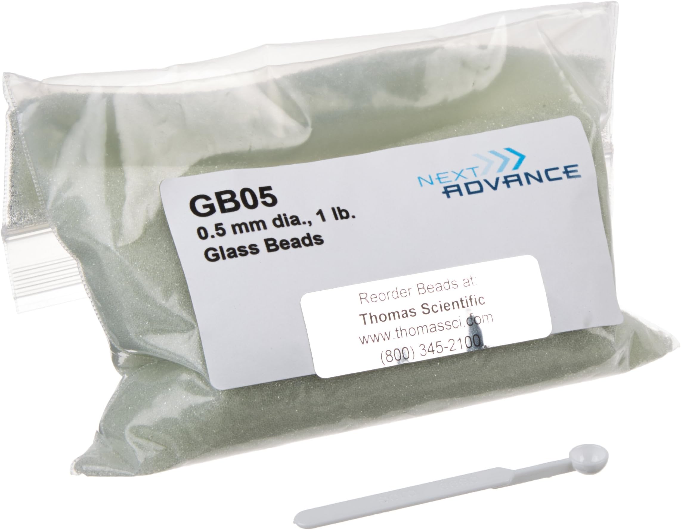 GB05 Borosilicate Glass Beads for Homogenizer Bullet Blender, 0.5mm Diameter