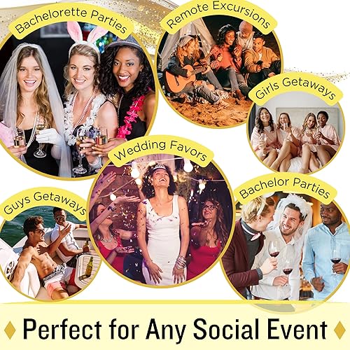 Miniatura 4 de Diamond Hills 4 o 1 paquete de suministros para kit de resaca, bolsas, kits, artículos, regalos de despedida de soltera, regalos para fiesta,