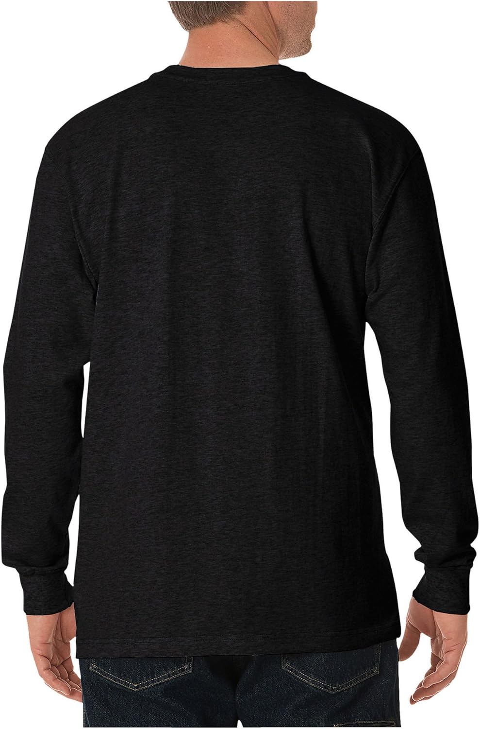 Dickies Men's Long Sleeve Heavyweight Neon Crew Neck Tee Shirt, -bright orange, 2X - Image 2