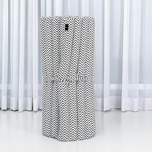 Miniatura 6 de Leewadee - Colchón plegable - Futón japonés enrollable -Alfombra de tatami triple pliegue - Cama de piso para invitados - Colchón de camping -