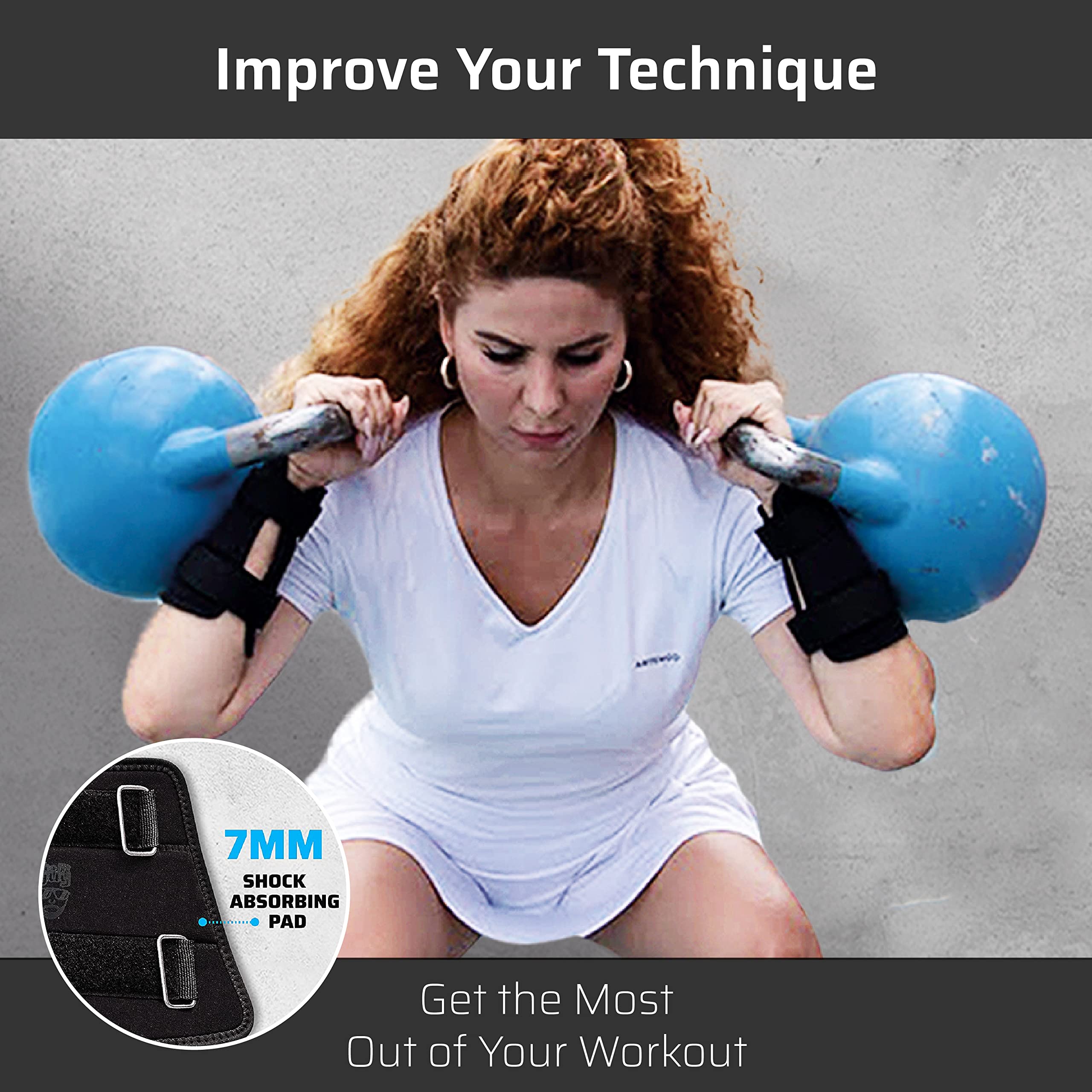 THEFITGUY Kettlebell Wrist Guards, Minimizing Forearm Wrist Bruises