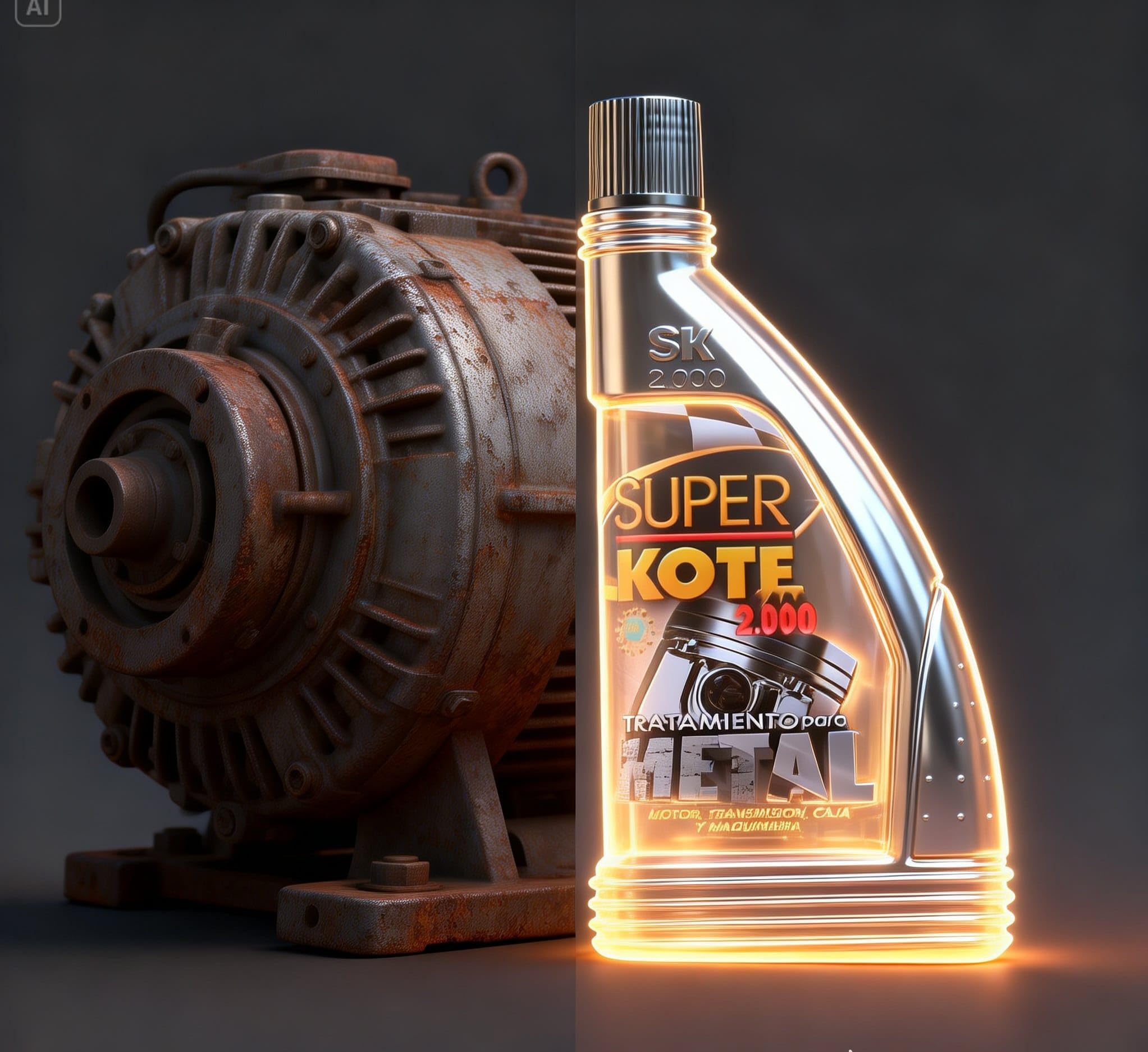 SUPERKOTE PREMIUM – Tratamiento Antifricción Motor, Aditivo Aceite, Reduce Desgaste y Ruido, Ahorra Combustible, Ideal para Motores con Alto Kilometraje