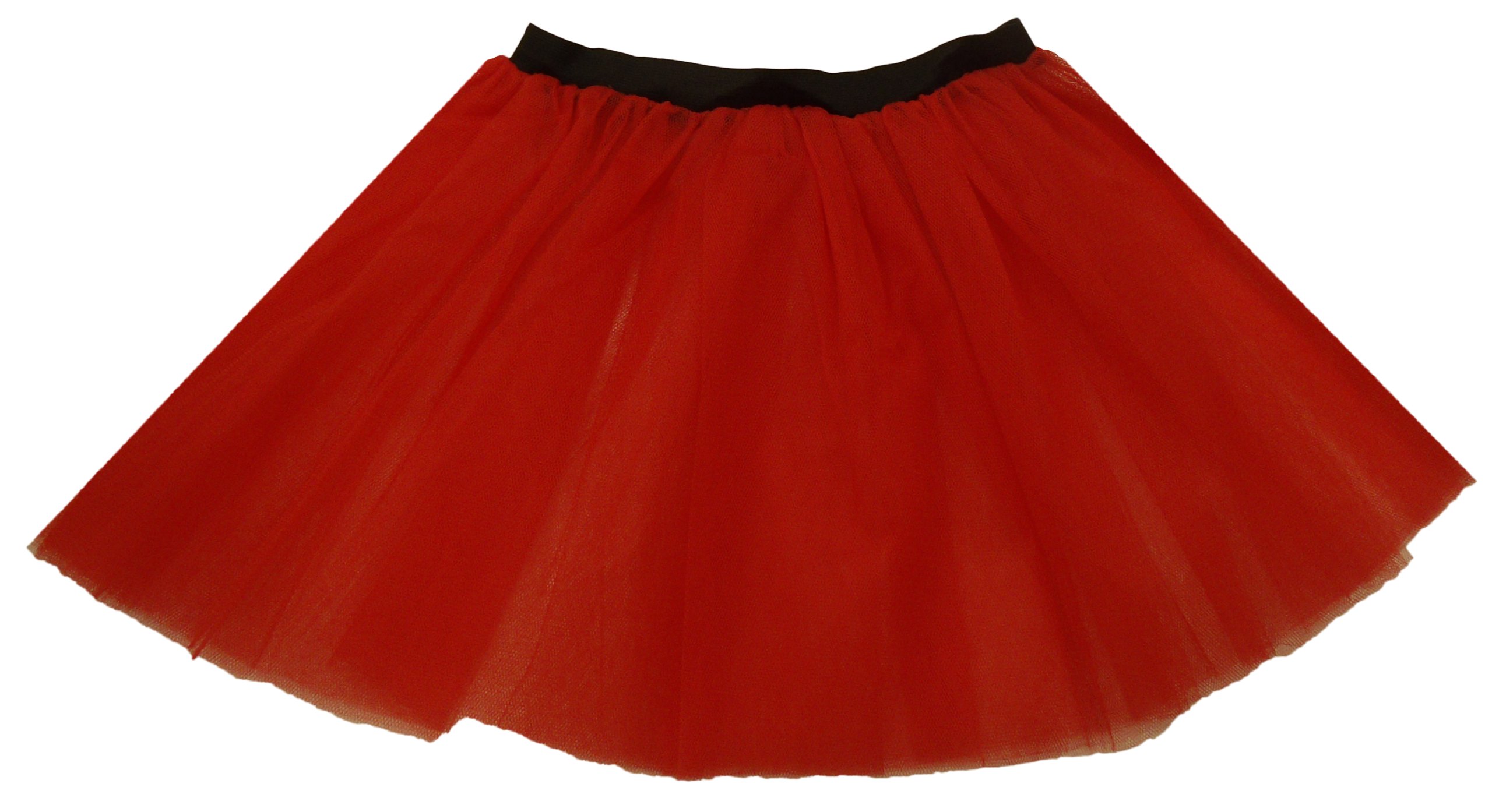 Plus Size Tutu Skirt - Choice of Colours (Red)