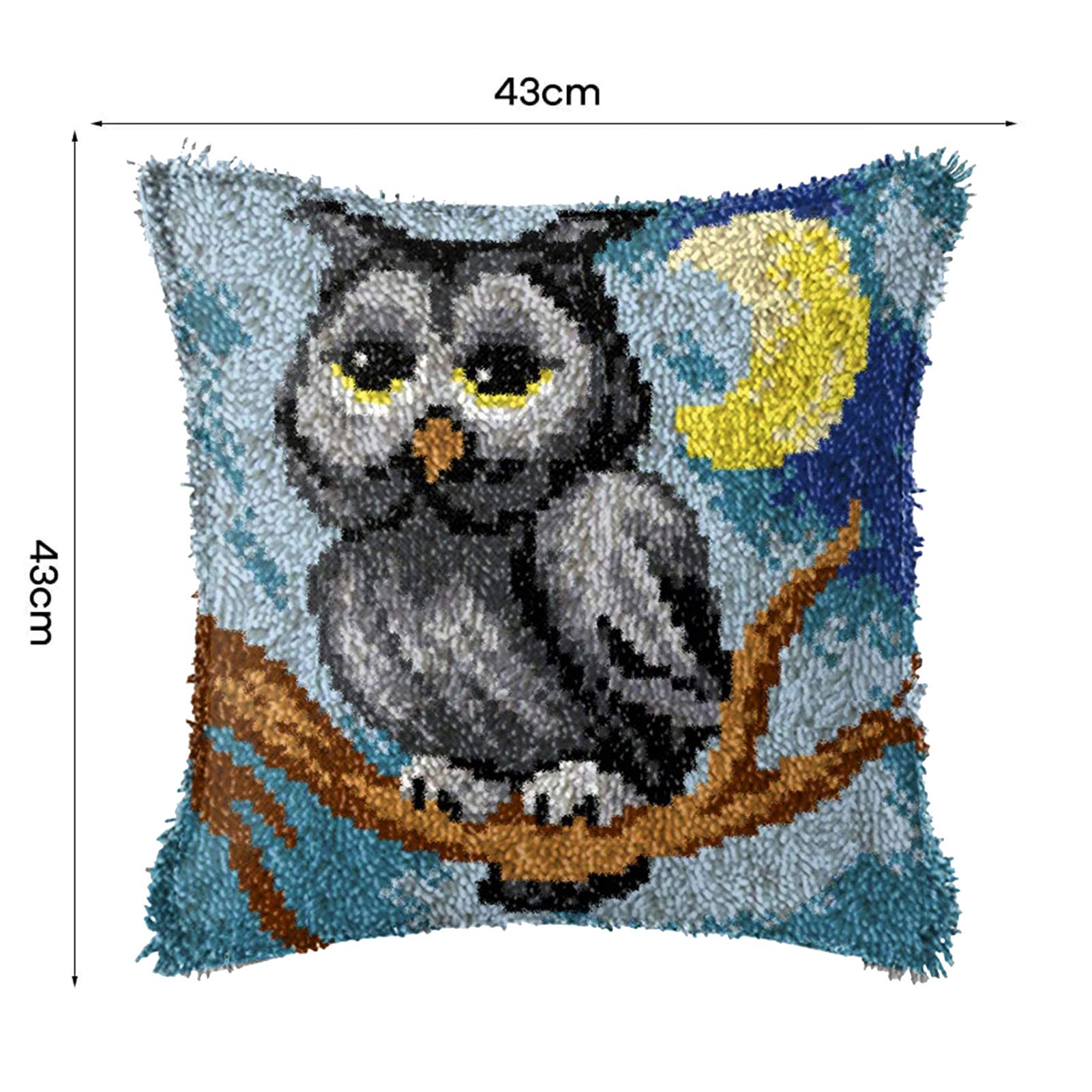Kitquiver Knüpfen Set Kissen Tier Knüpfset für Erwachsene