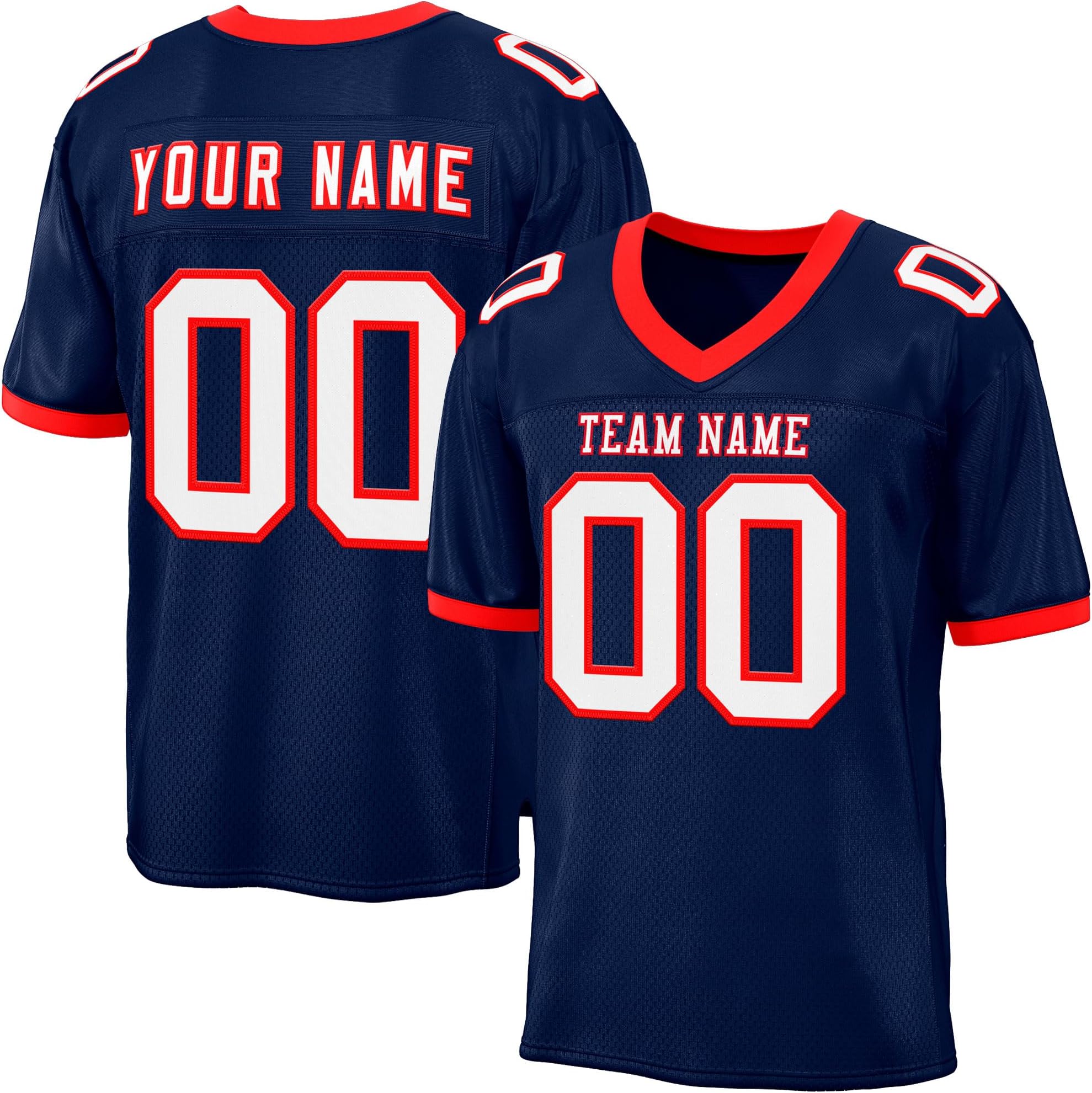 Custom Football Jersey Personalized Stitched Letters Number,Practice Football Uniform for Adult Youth S-7xl
