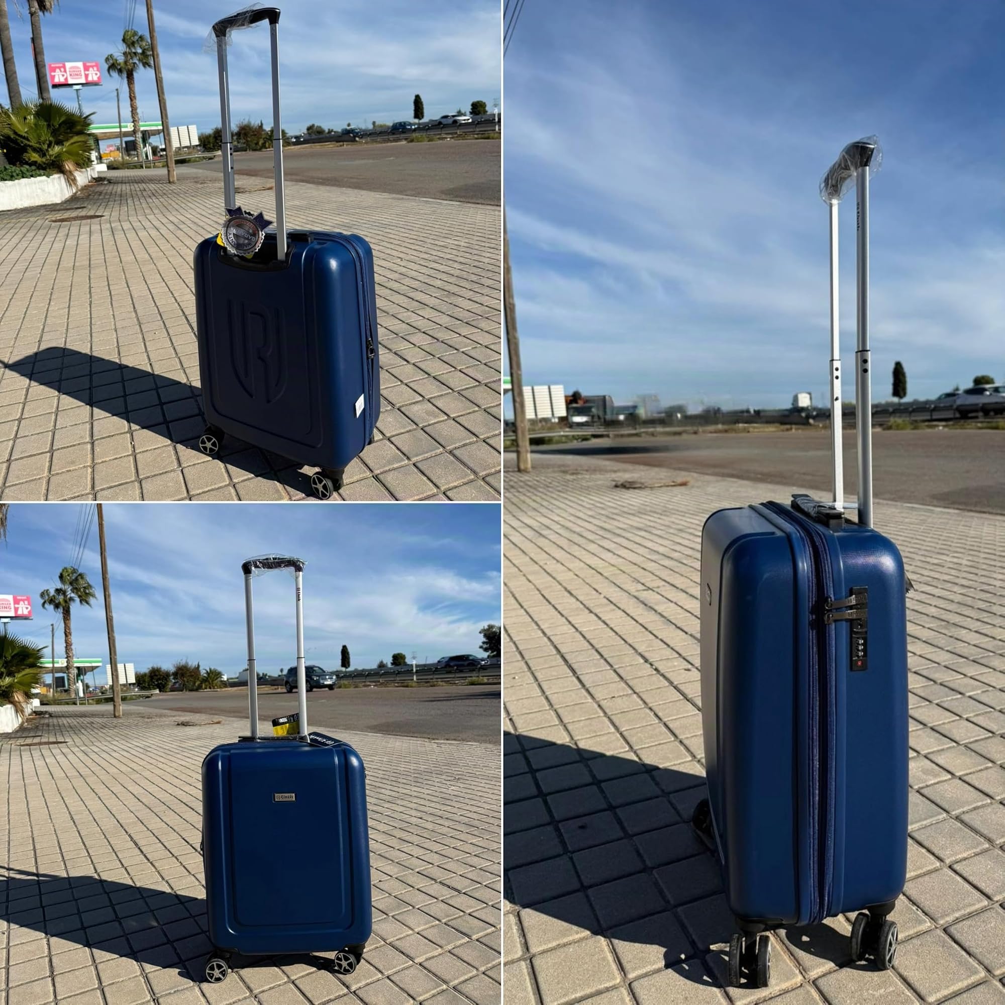 Maleta Cabina Expandible Rígida 55 cm – Azul