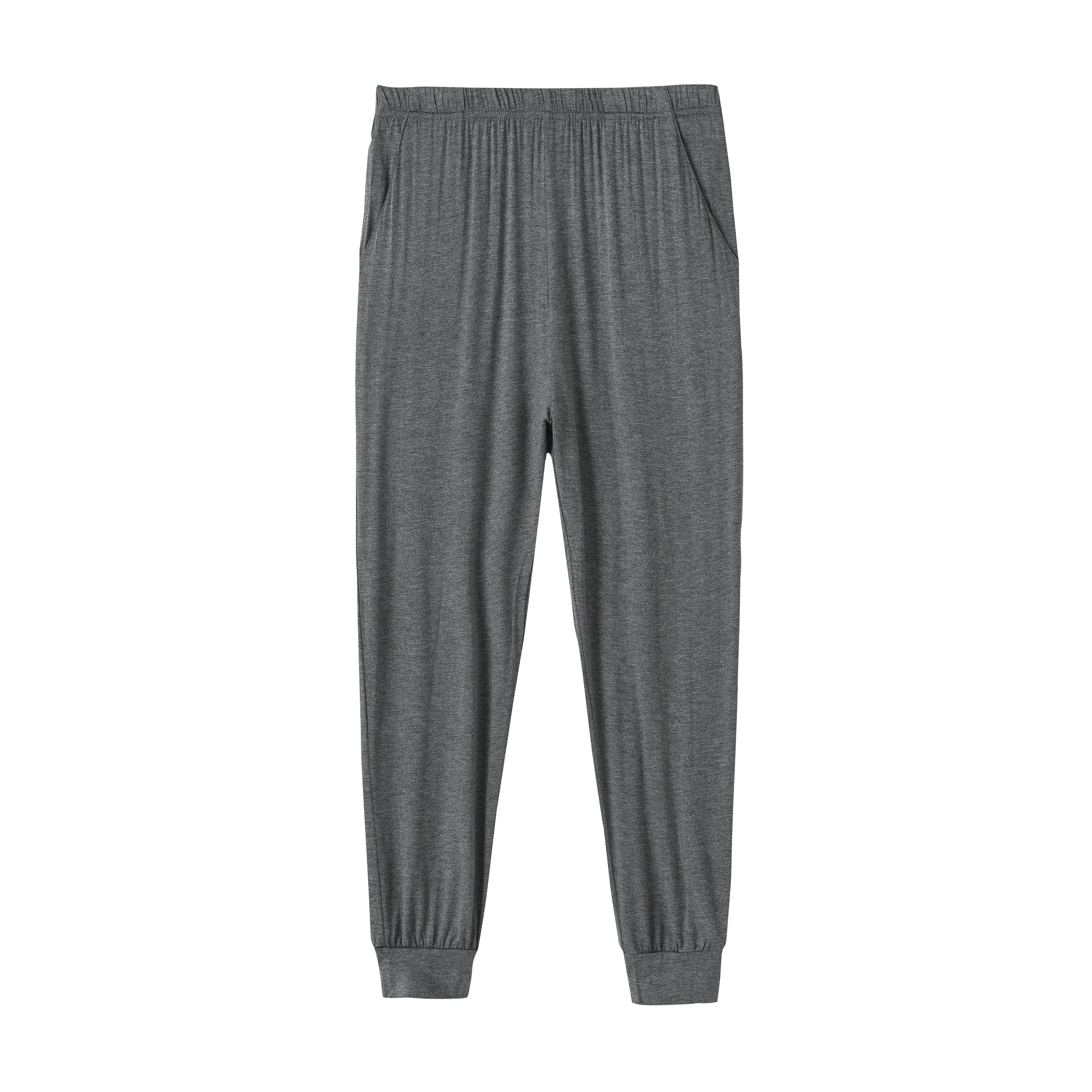 MoFiz Garçon Pantalon de Pyjama Modal Souple Fille Vêtements de Nuit Décontractés Lot de 2 avec Poches pour Enfants 7-18 Ans