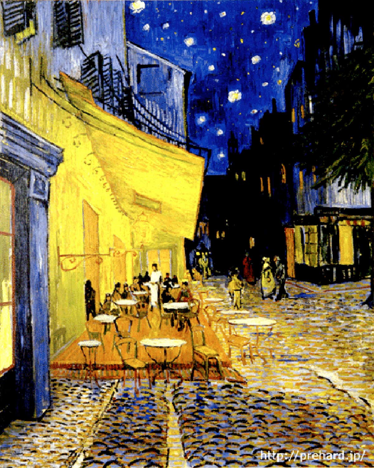 Amazon | ゴッホ 「夜のカフェテラス」 原画同縮尺近似（6号） gogh-16 