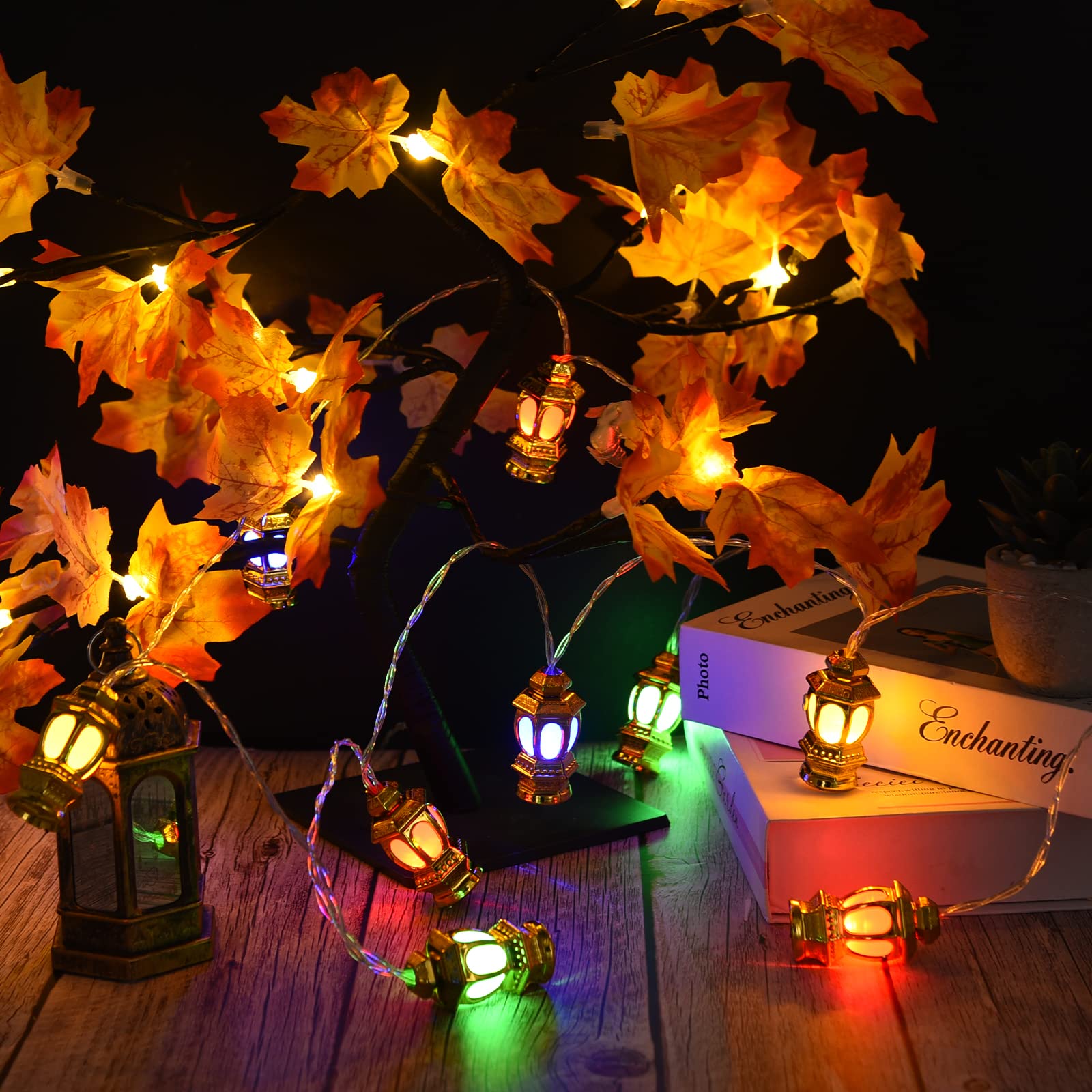 Luci Decorative Herefun Per Ramadan – 10 LED Bianco Caldo, A Batteria, Lunghezza 1,65 M, Per Interni/esterni - 2