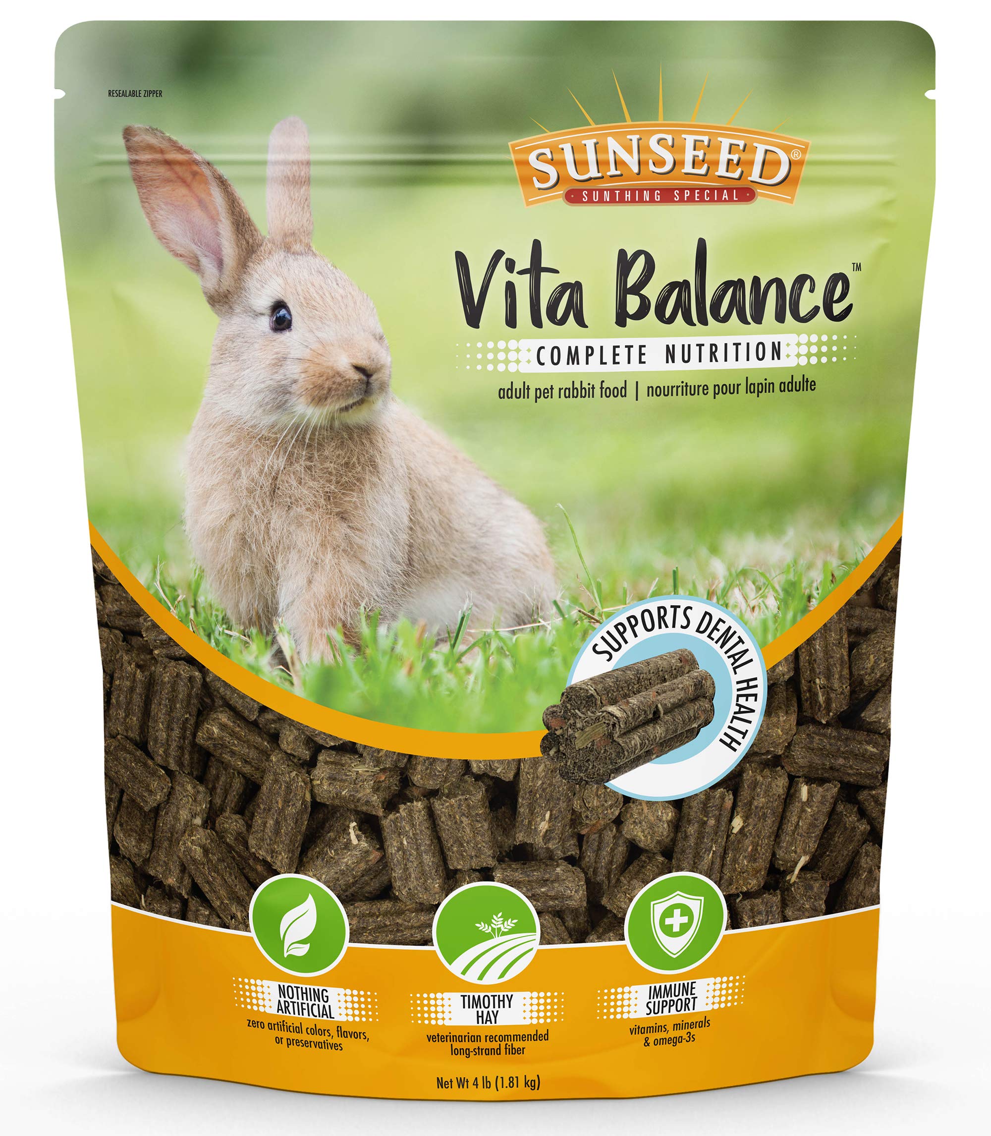 Sunseed Vita Balance Complete Nutrition Adult Pet Rabbit Food