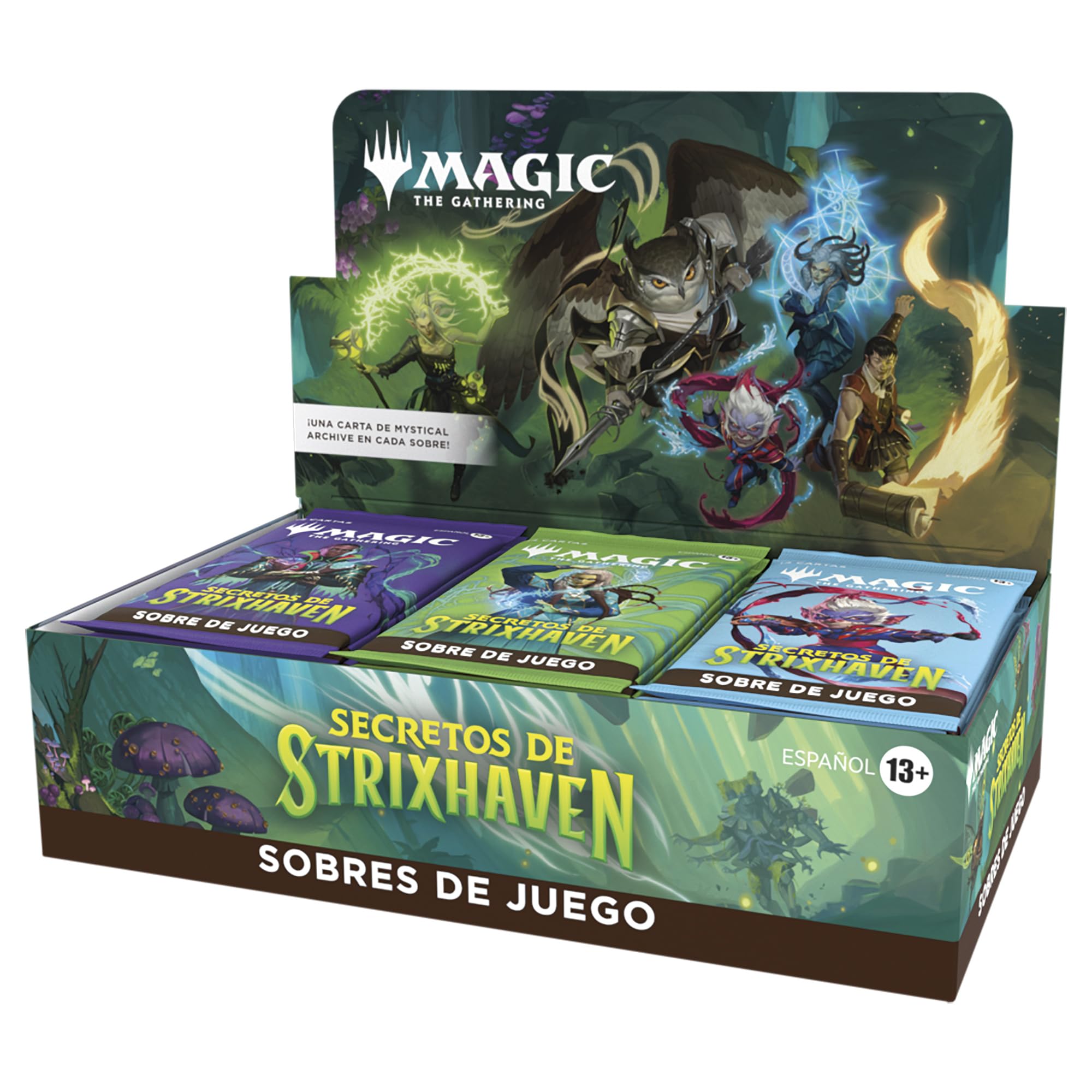 Caja de Sobres de Juego de Secretos de Strixhaven, de Magic: The Gathering (Versión en Español)