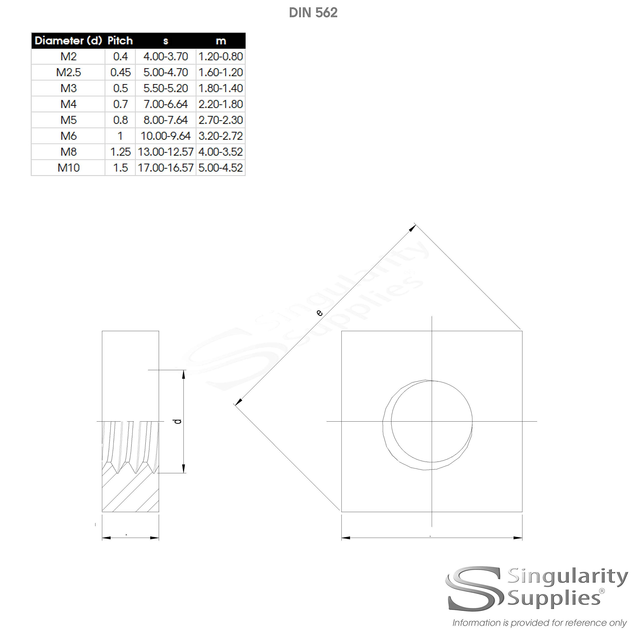Dadi Quadrati M3 In Acciaio Inox A2 - Confezione Da 20 Pezzi, Per Applicazioni Meccaniche E Fai-Da-Te - Foto 11