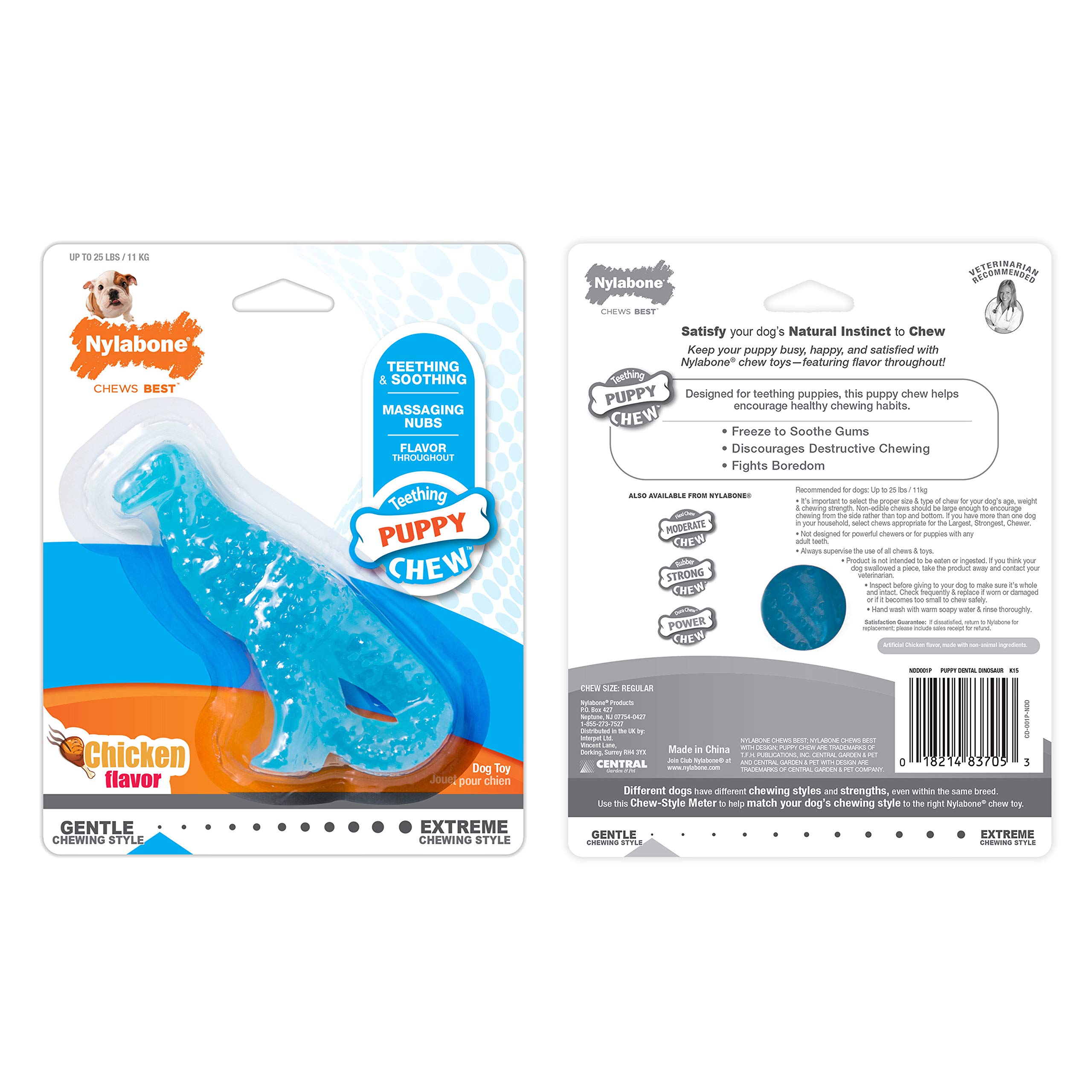 Nylabone Set di giocattoli da masticare Puppy Chew