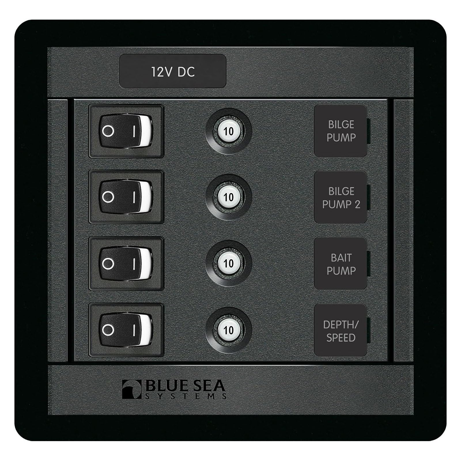 4 Position Switch Blue Sea Systems 4-Position Switch Panel - 4x 10A ...
