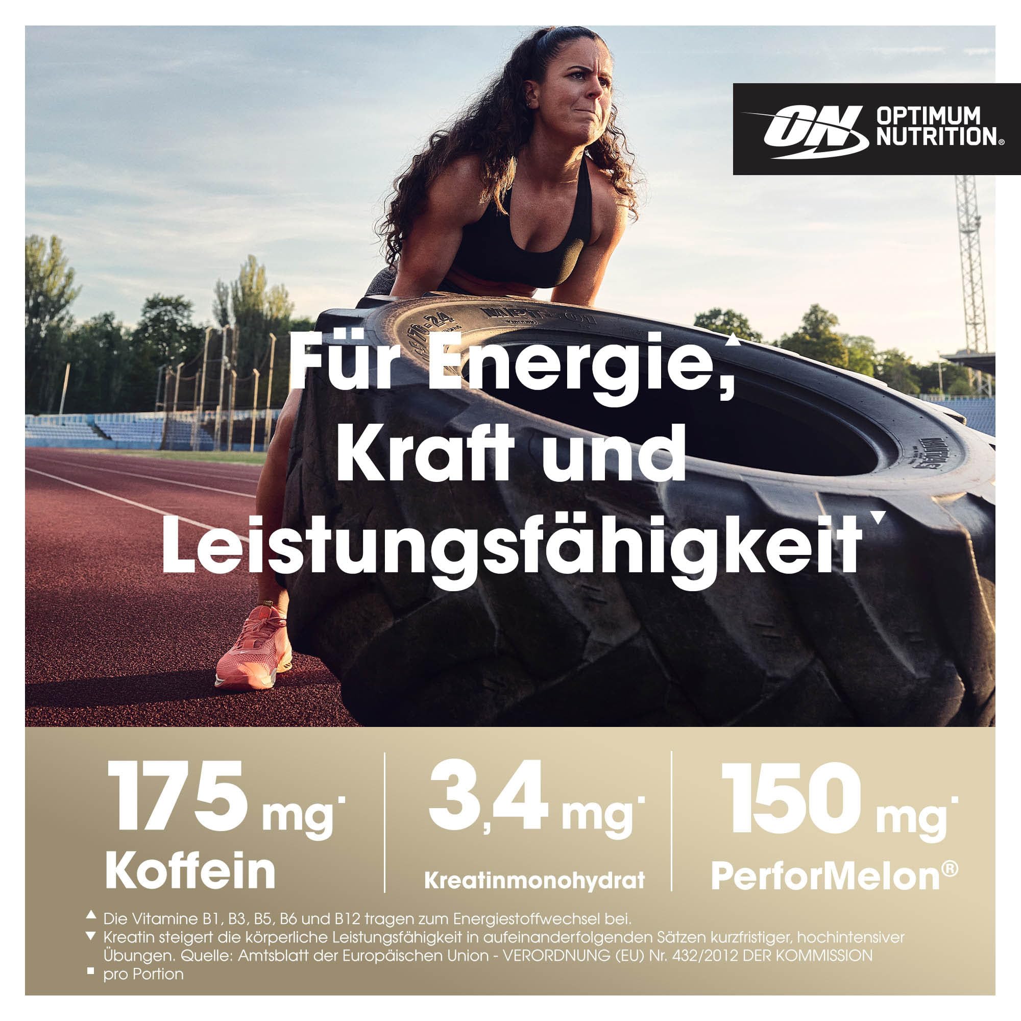 Optimum Nutrition Gold Standard Pre-Workout Energy Drink Pulver, Geschmack Blue Raspberry, 330g, 30 Portionen