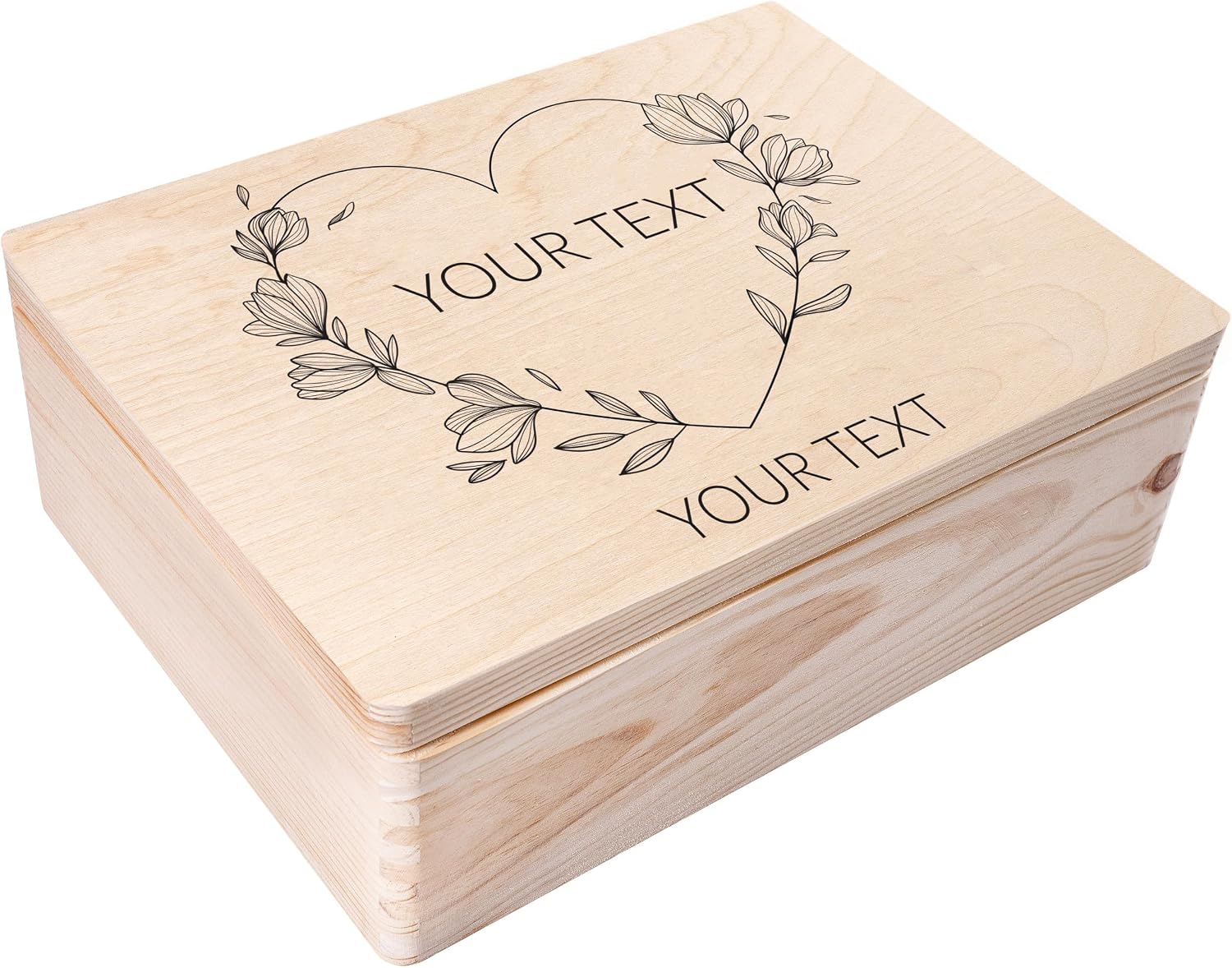 Creative Deco Personalized Wooden Storage Wish Text Box