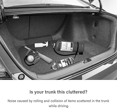 Miniatura 4 de Organizador de maletero elástico de nailon, bolsillo de red autoadhesivo para auto como organizador y almacenamiento de automóvil, red