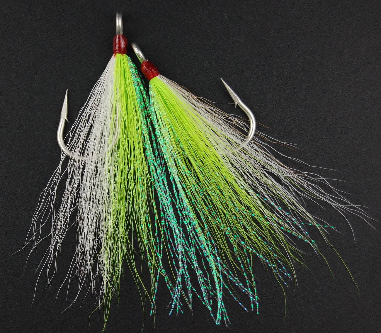 Snapklik.com : Fishing Bucktail Teasers Hooks Saltwater Bottom Fishing ...