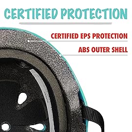 Wipeout Dry Erase Kids Helmet for Bike, Skate, and Scooter, Teal Blue, Ages 8+