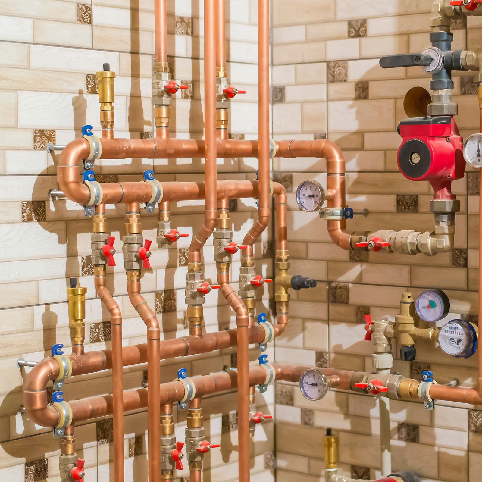 PATIKIL 5/16 SAE Messing Flare Muttern - 45 Grad Rohrverschraubung 2er Pack