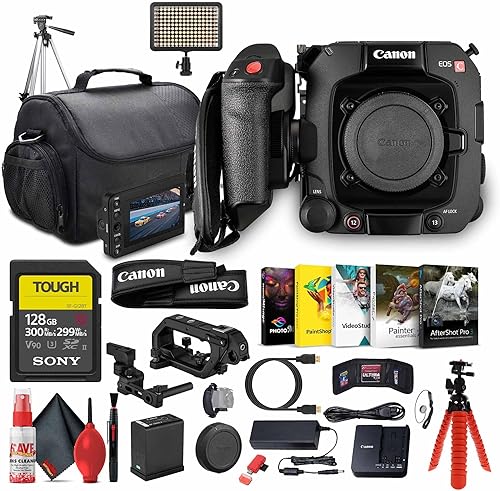 Canon Cámara de cine profesional EOS C400 6K de fotograma completo (6388C002) | Triple base ISO, Dual Pixel CMOS AF II, montaje RF | 2 tarjetas de