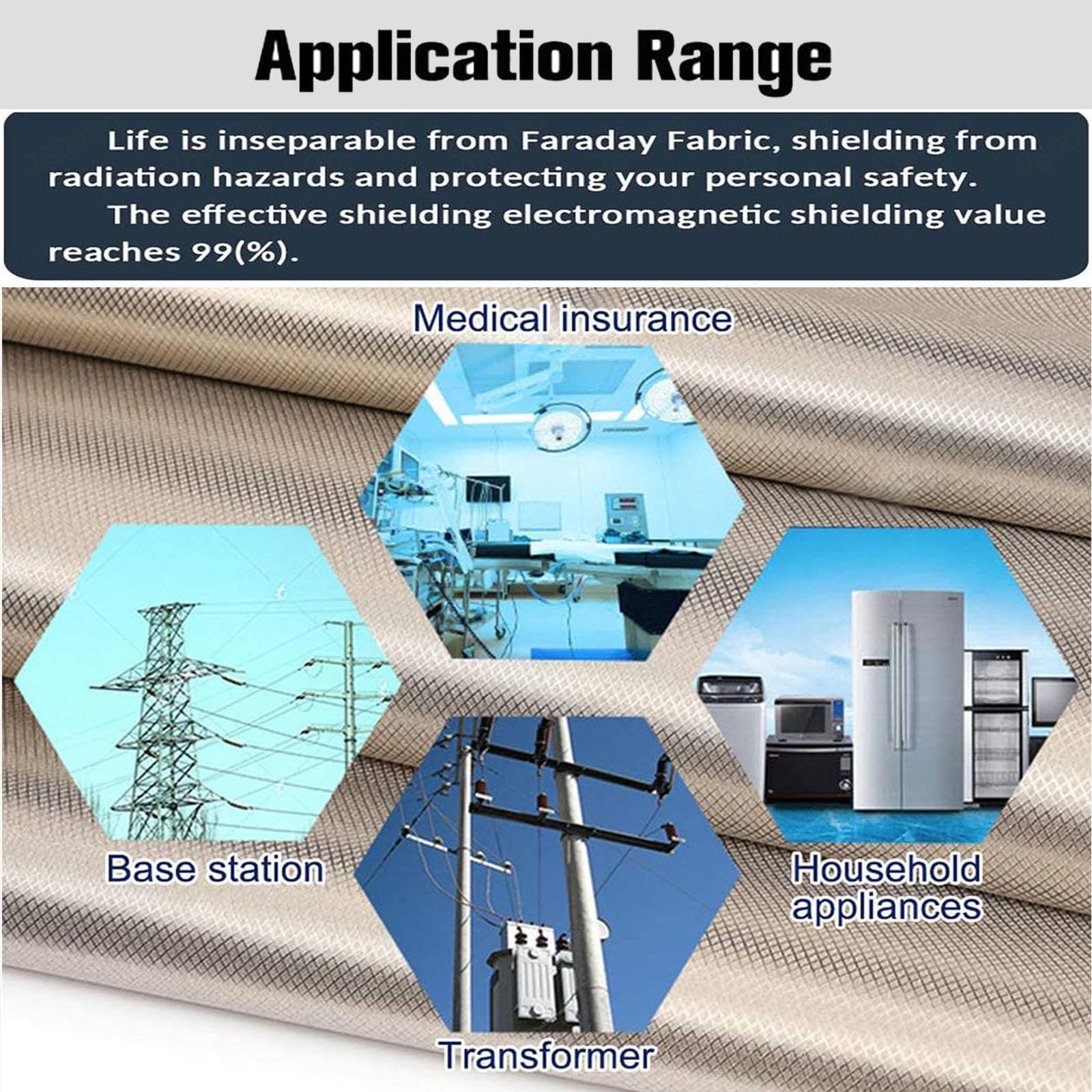 Qcwwy Tissu De Blindage, Tissu De Blocage à Haute