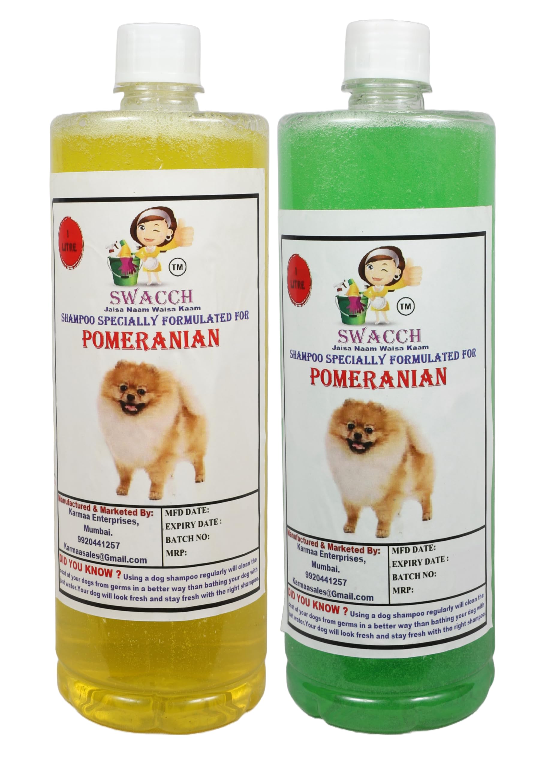 Swacch Shampoo Specially Formulated for Pomeranian (1 Litre) (Combo Pack of 2) Lemon & Neem Alovera (B0BSGWJB1M) Amazon Price History, Amazon Price Tracker