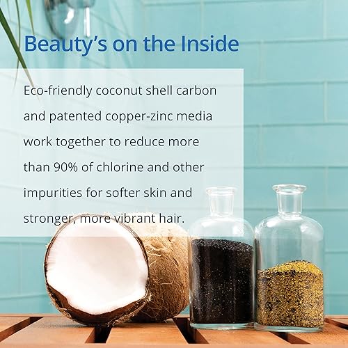 Miniatura 7 de Aquasana Filtro de ducha  Recomendado por dermatólogos para una piel y cabello más suaves y saludables  Probado para reducir el 90% del cloro