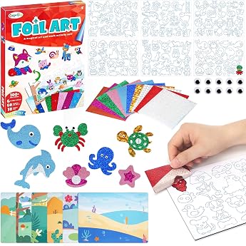 Folienspa  Childrens Foil Art Fun Dirt-Free Art for Boys Girls