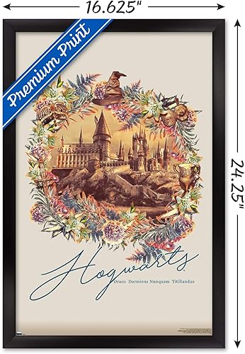 Vista 72 de Trends International The Wizarding World: Harry Potter - Póster de pared floral de Hogwarts, 14.725 x 22.375 pulgadas, versión premium sin marco