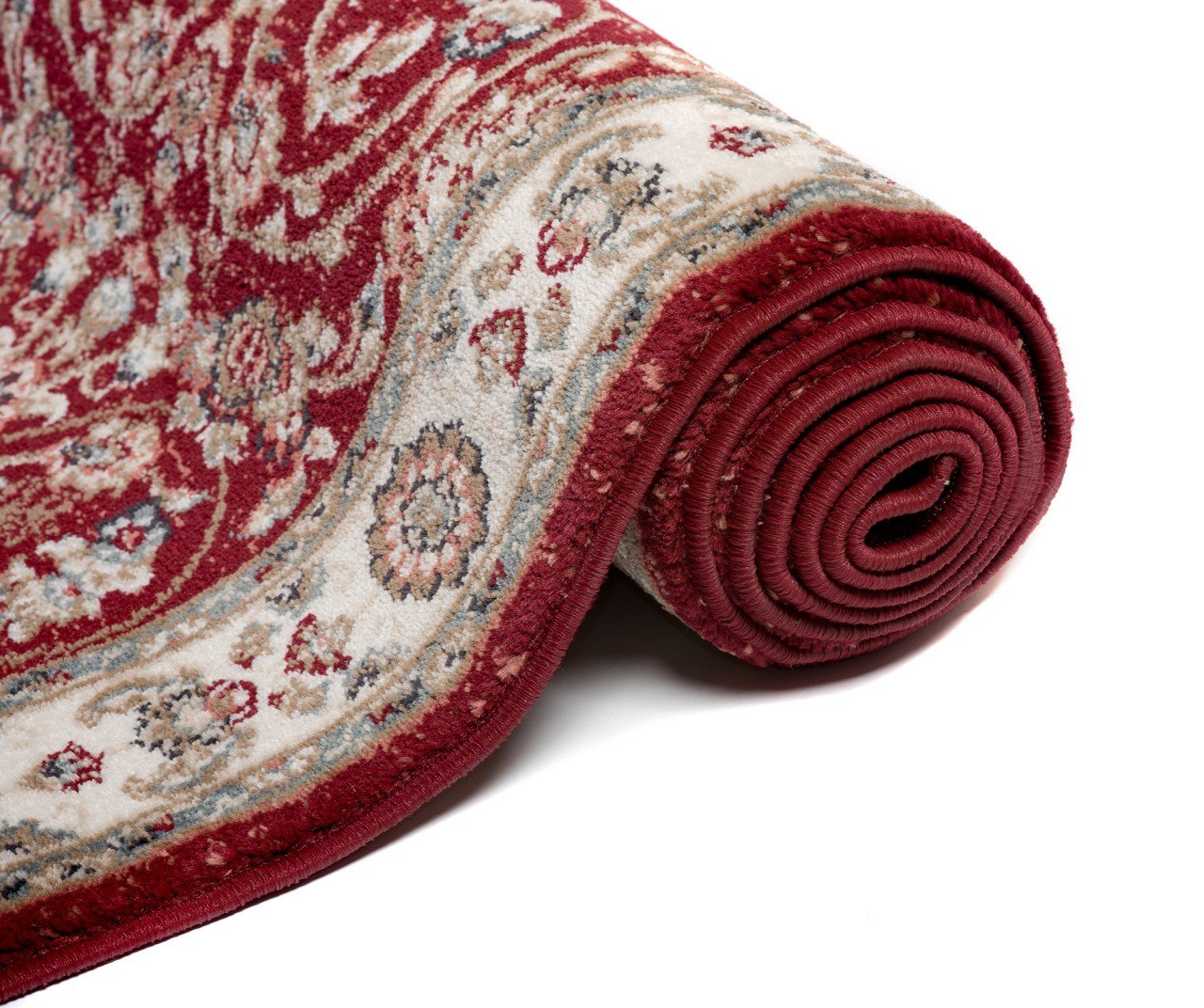 Carpeto Tapis de Couloir Couloir 70x500cm Rouge Classique Traditionnel Doux