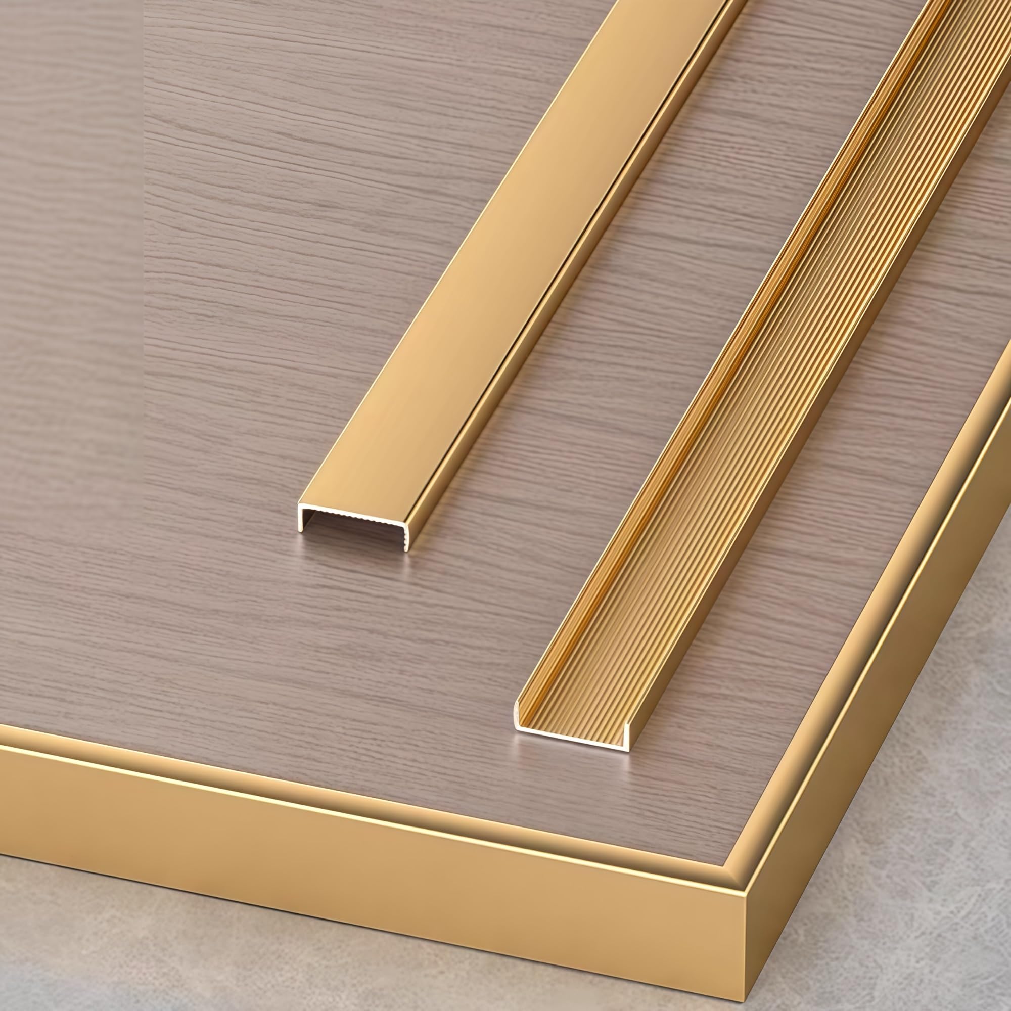 Kantenschutz U Profil Fliesenkante 100cm*3 Stück Übergangsprofil Alu Langlebiger Schutz Für Saubere Abschlüsse An Wandfliesen & Bodenfliesen Für Wohnzimmer, Flur Und Küche(Antikbronze gebürstet,36mm)