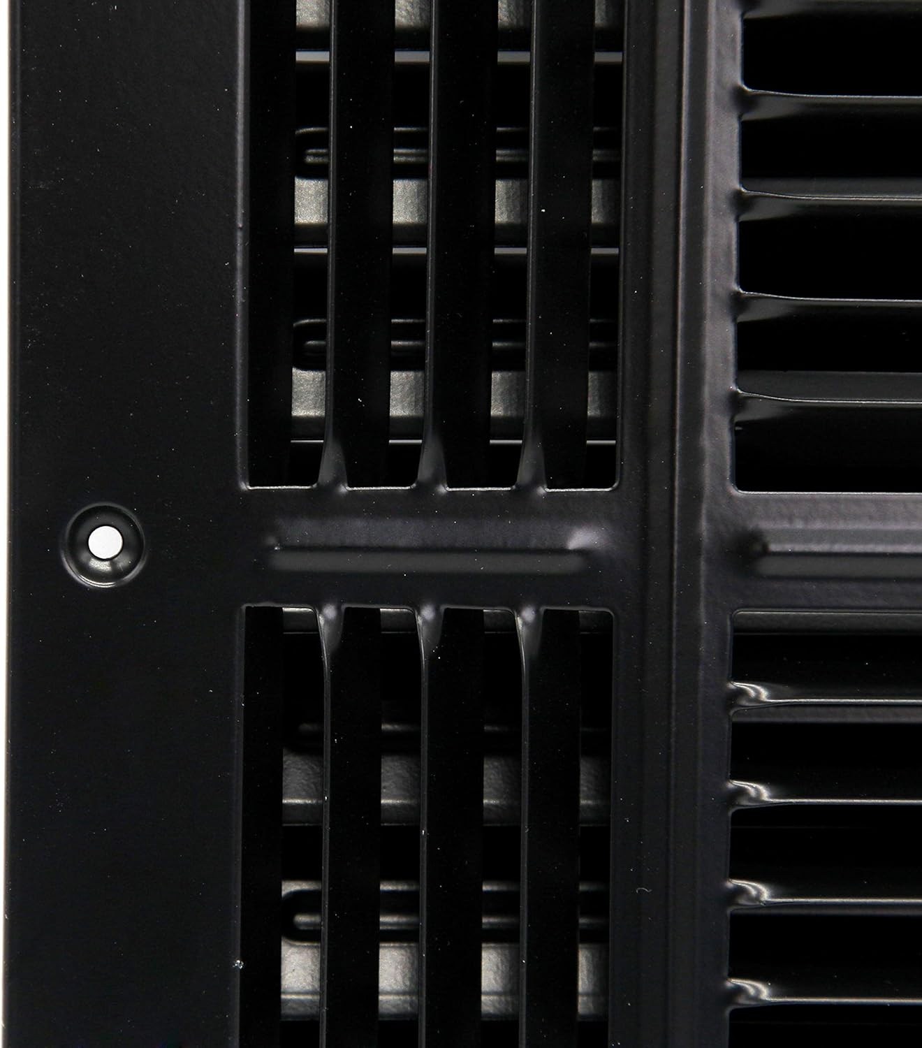 HVAC Premium 12"w X 12"h 4-Way AIR Supply Grille - Vent Cover & Diffuser - Flat Stamped Face - Black [Outer Dimensions: 13.75"w X 13.75"h]