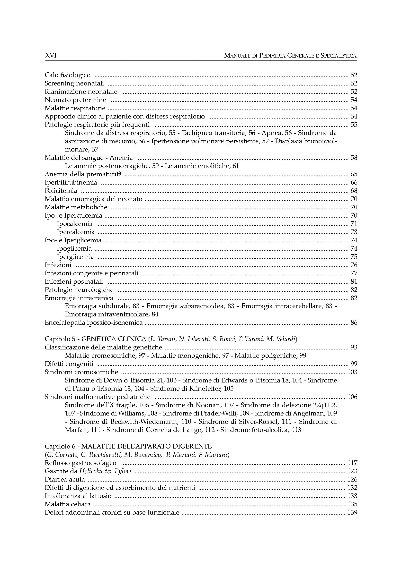 Manuale di Pediatria Generale e Specialistica