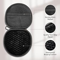 ProCase Kemény Védőtok Apple AirPods Max Fejhallgatóhoz Mágneses Automatikus Alvó Móddal, Hordozható Tárolótáska - Fekete 3