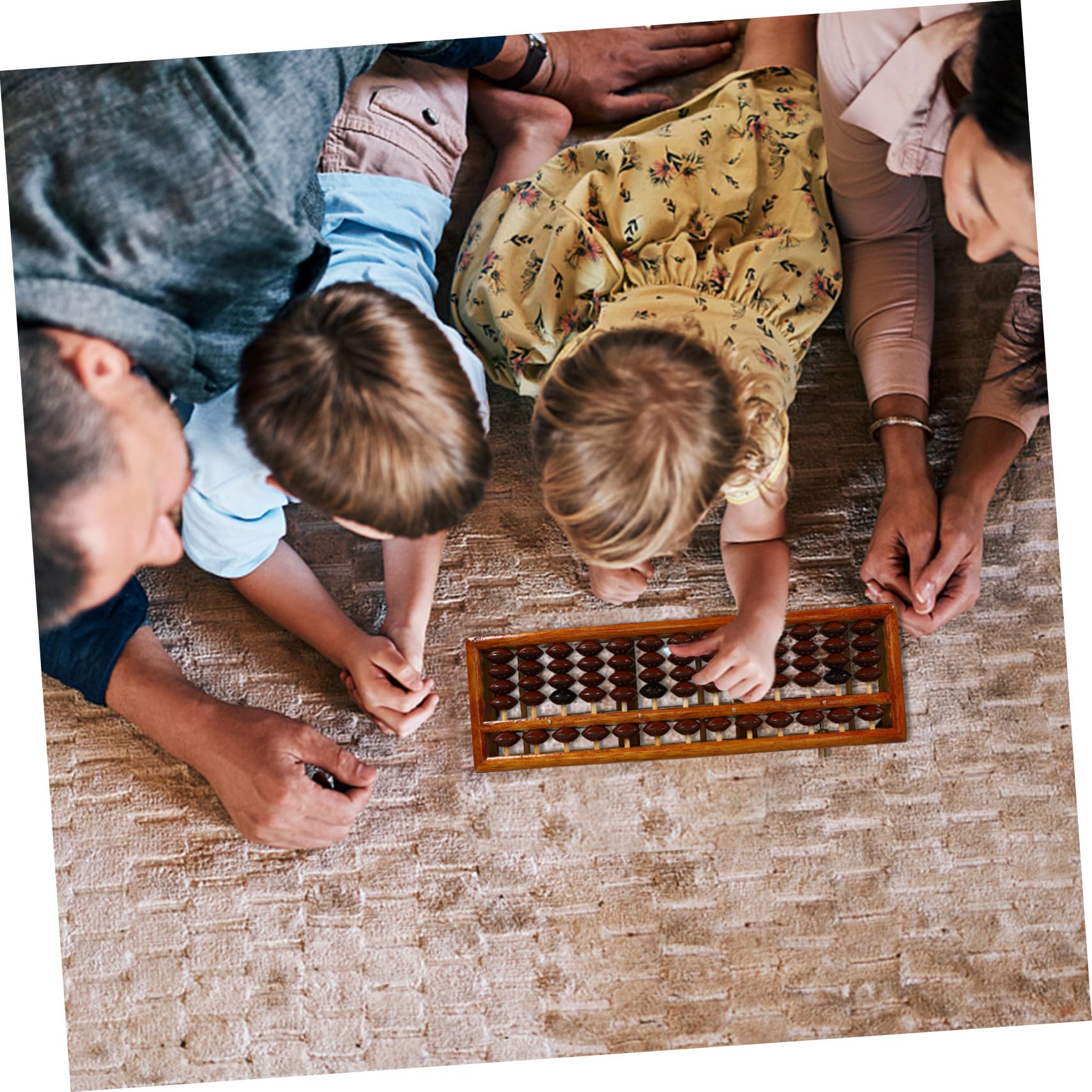 ERINGOGO Chinese Vintage Abacus Column for Boys and Girls Adults Learning Tool Abacus Arithmetic Counting Tool - Image 2