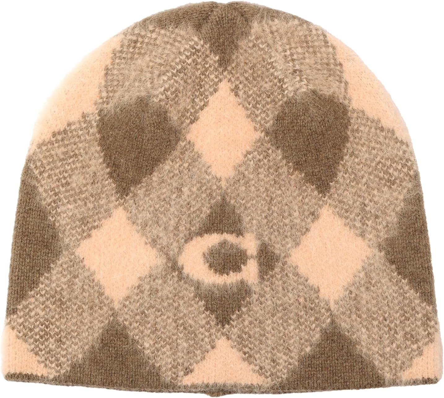 Coach Womens Argyle Knit Beanie - Image 2