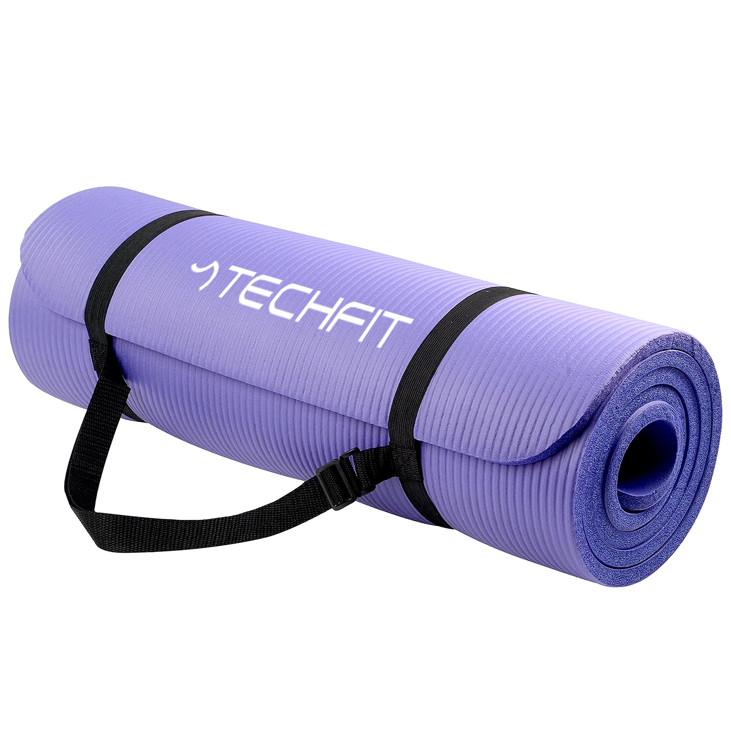 Tapis Yoga Antidérapant Professionnel TPE 180x60 cm 10 mm Non Toxique Hypoallergénique Durable avec Sangle et Sac