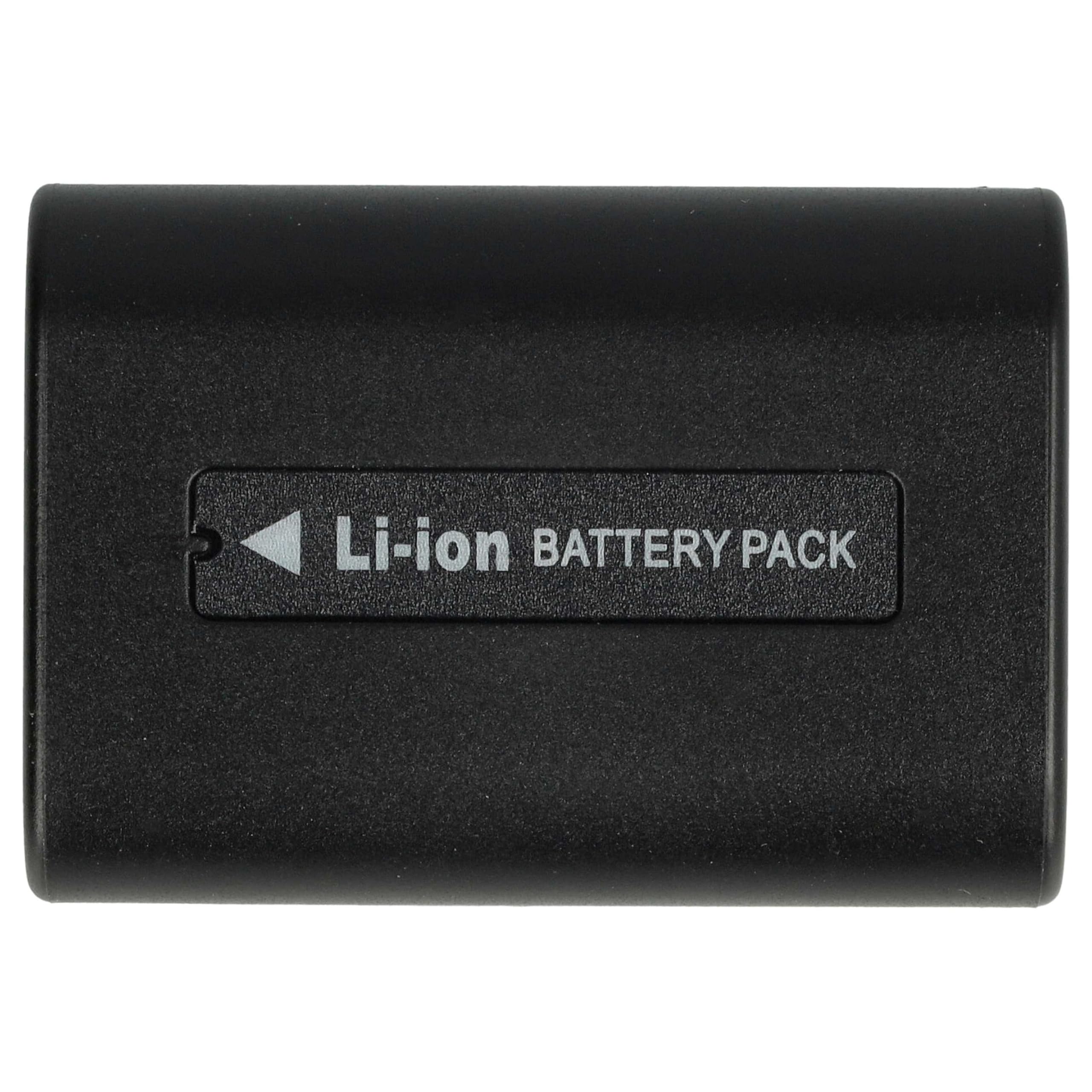 2 x Batterie VHBW 500mAh compatibile con Videocamera Sony HDR-SR11, SR11E, HDR-SR12, SR12E, HDR-SR37, HDR-SR37E, HDR-UX3(E), HDR-UX7(E), HDR-UX9, UX9E