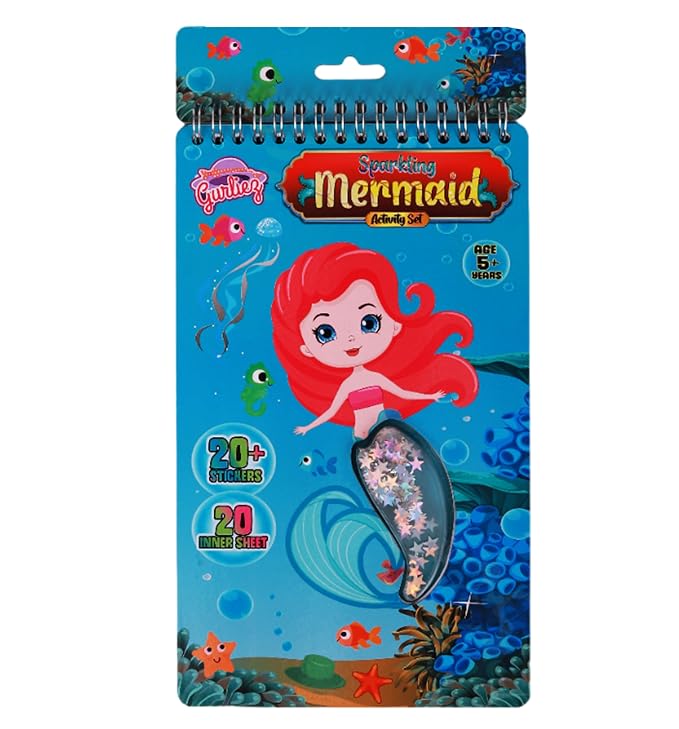 STRIDERS Sparkling Mermaid Activity Set – A Fun and Creative kit for Kids, Perfect for Imaginative Play, Crafting, Enhancing Creativity, fine Motor Skills, and Artistic Fun.