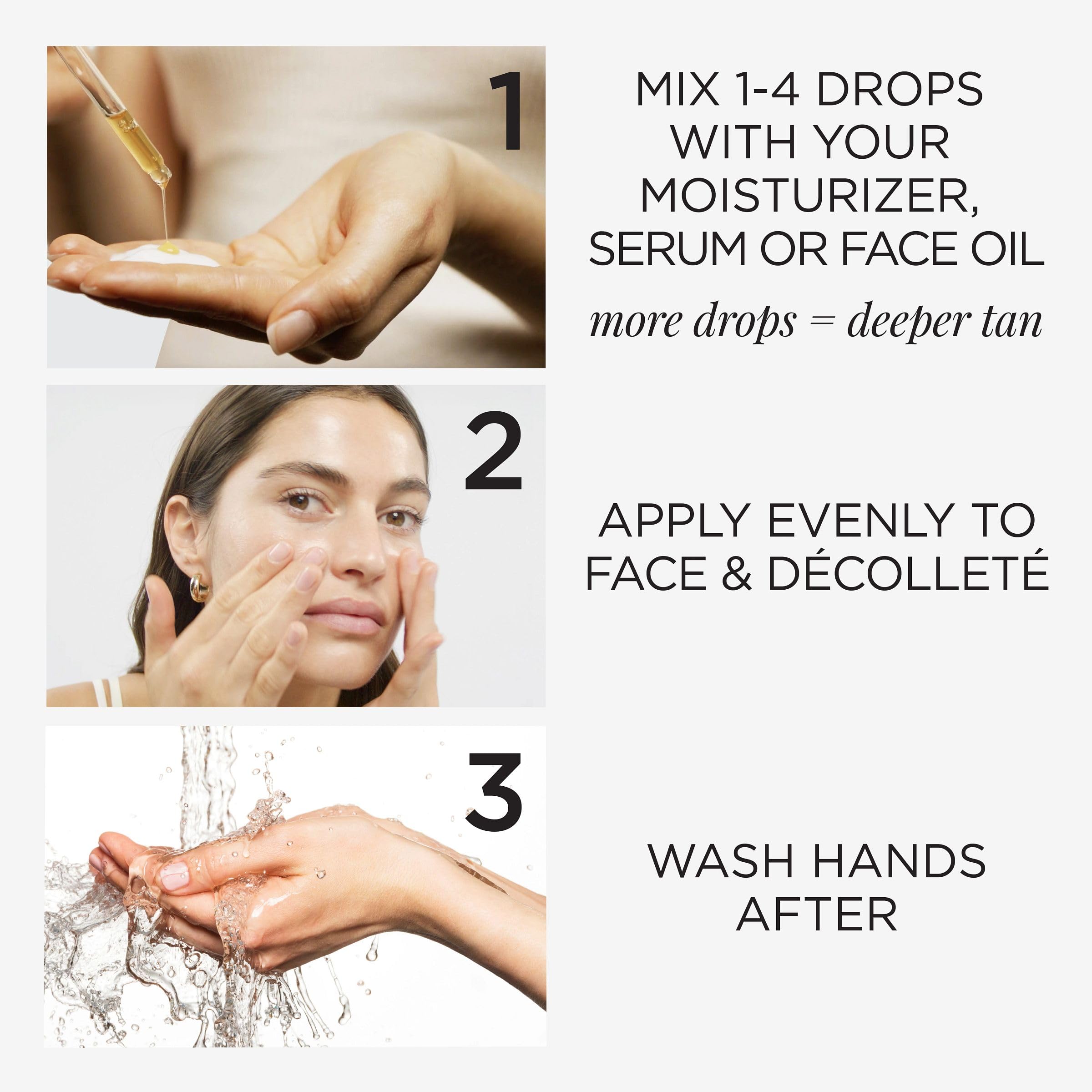 TAN-LUXE THE FACE Self-Tan Drops Add Tanning Drops to Skin Care for Custom Face Tan Cruelty Free & Vegan product thumbnail 7