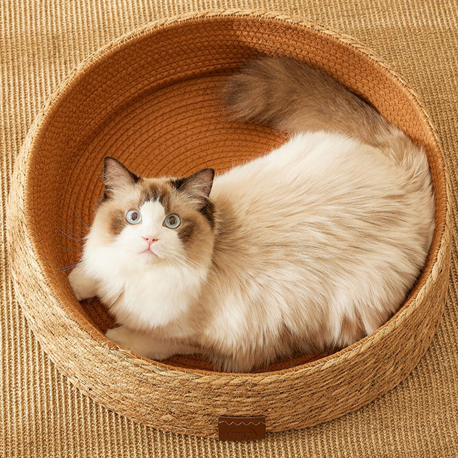 Katzenkorb, Katzenbett, Katzenkorb-Nest für Katzenbett, Haustiermöbel aus