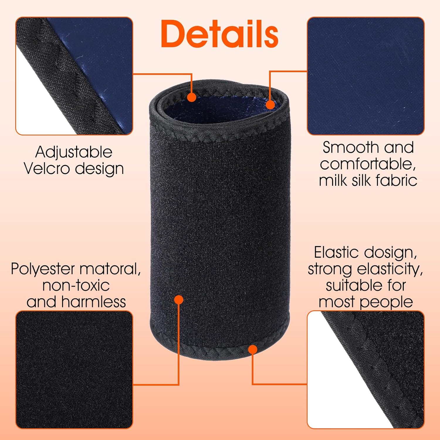 A Pairs Arm Trimmers Adjustable Sweat Bands Workout Arm Fat Reducer Bands Trainer Toner Sleeves for Women Flabby Arms - Image 2