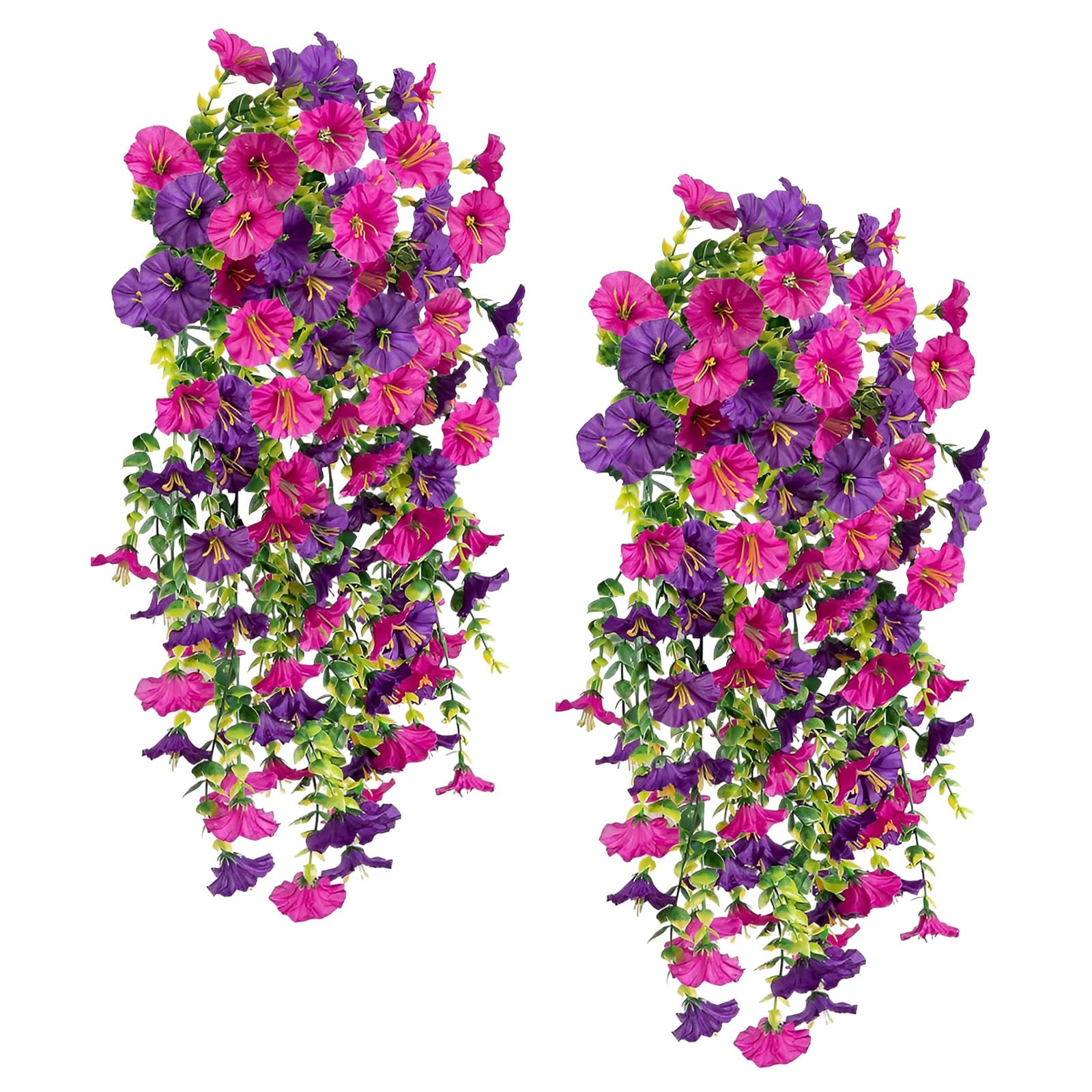 chenyu 4Pcs Artificial Flowers Outdoor Artificial Hanging Plants Outdoor โ image 1