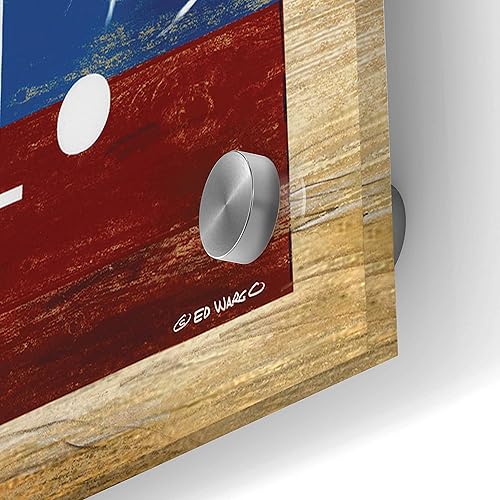 Miniatura 3 de Epic Art 'USA' de Ed Wargo, arte de pared de vidrio acrílico, 36"x12"