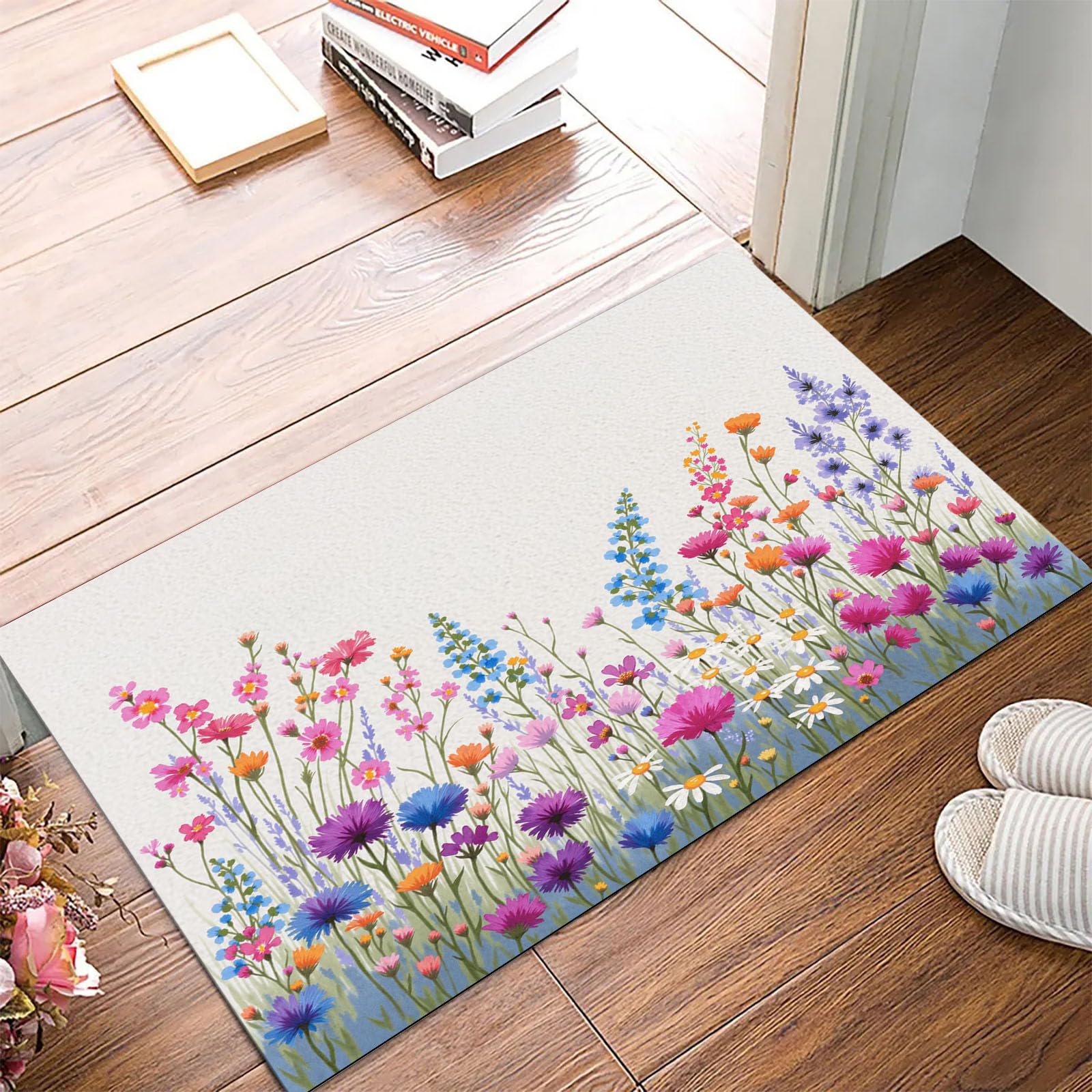 Tapis d'entrée antidérapant lavable pour éliminer la saleté dans l'entrée