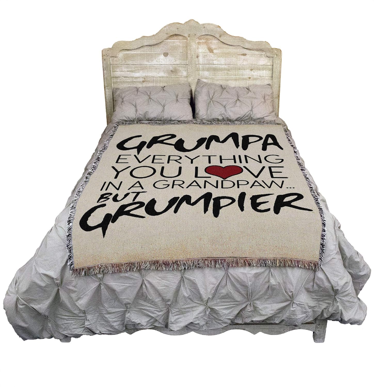 Pure Country Weavers Grumpa - Everything You Love in a GrandPaw Blanket - Gift Tapestry Throw Woven from Cotton - Made in the USA (72x54)