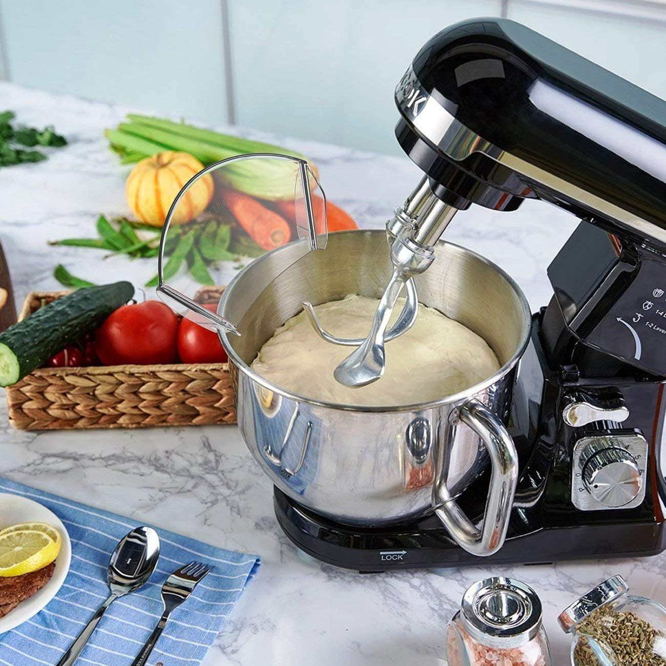 Pouring Shield, GUCHO Universal Pouring Chute for KitchenAid Bowl-Lift Stand Mixer Attachment/Accessories (pouringA): Home & Kitchen