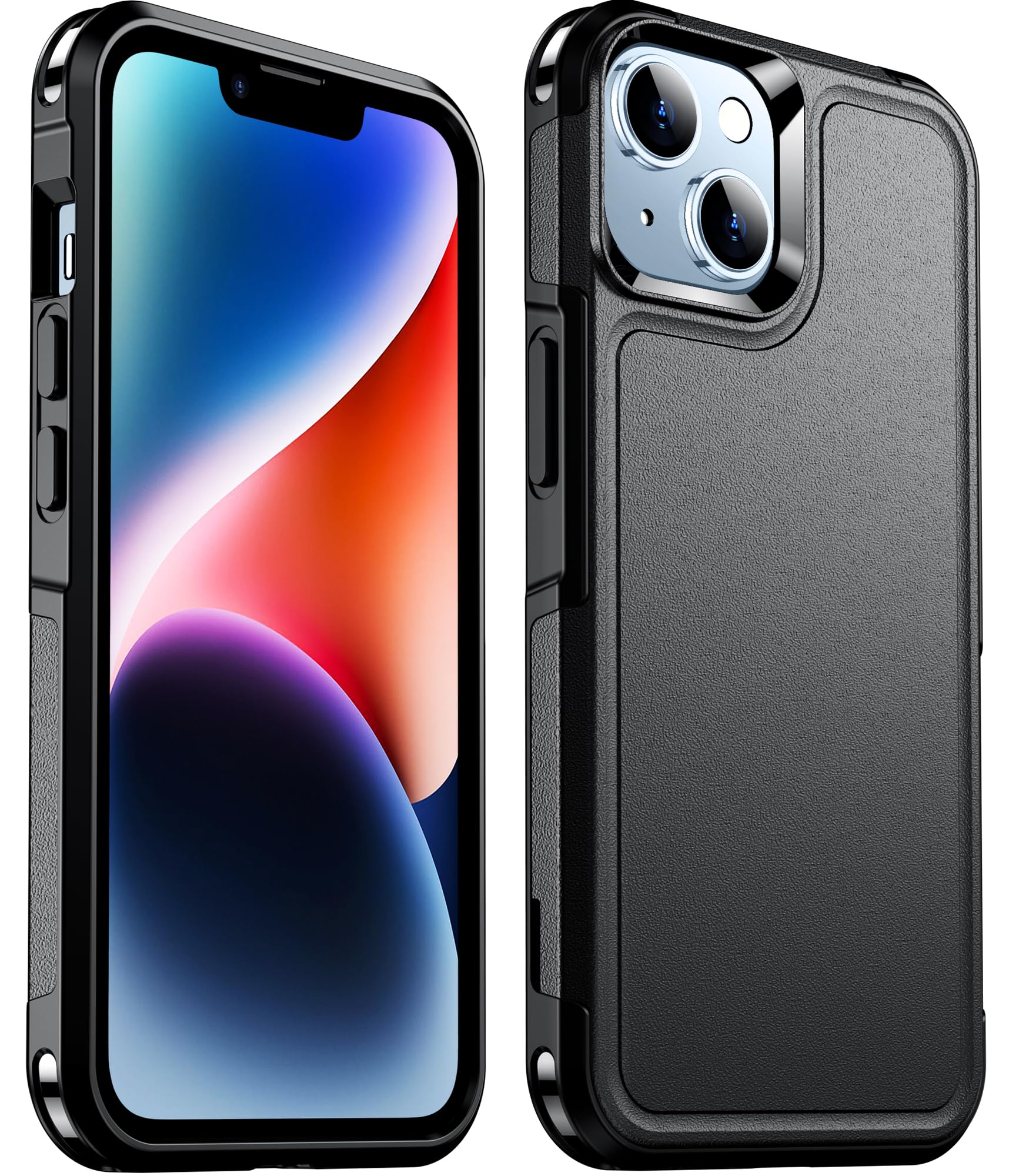 Temdan Designed for iPhone 14 Case,[2 Layer Structure][12 FT Military Grade Drop Protection] Non-Slip Heavy Duty Shockproof Protective Phone Case 6.1